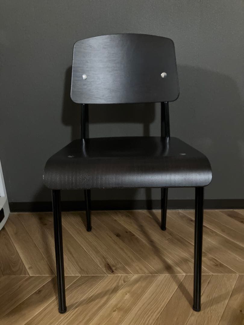 貴重vitra製プルーヴェ スタンダードチェア ダークオーク/ブラック