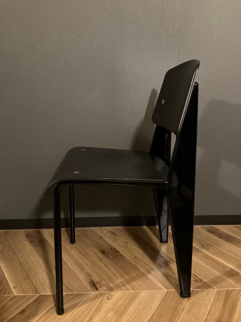 貴重vitra製プルーヴェ スタンダードチェア ダークオーク/ブラック