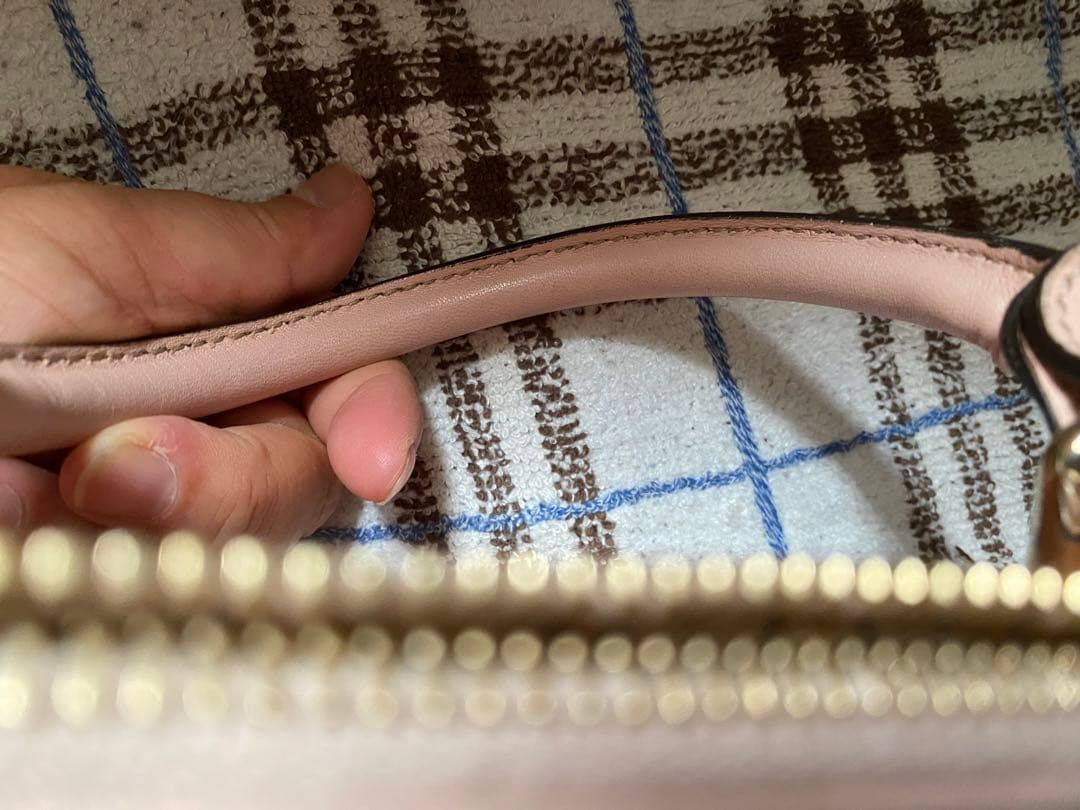 グッチ　シマ　最終価格希少レアベビーピンク羊革　ミニボストン