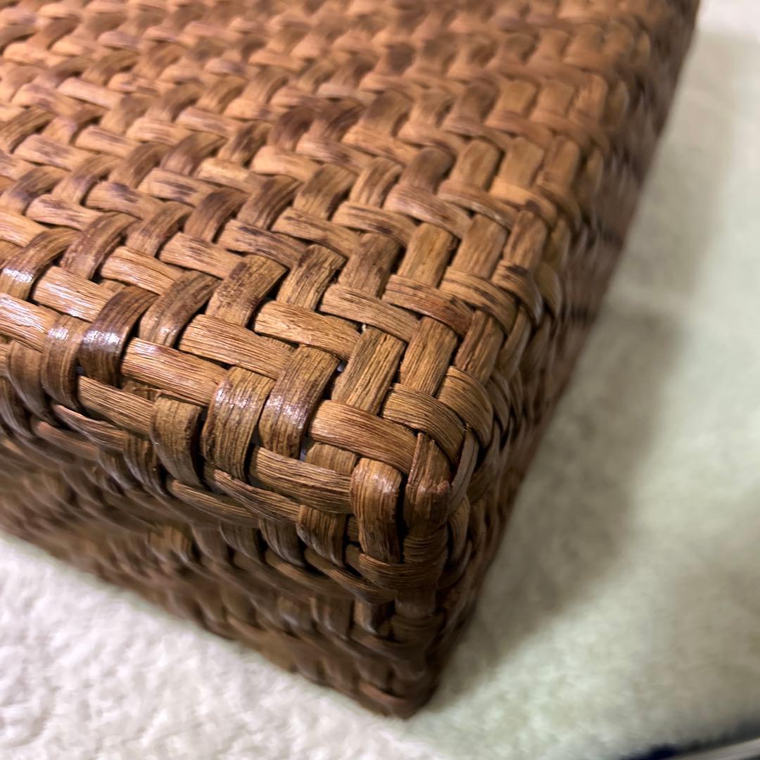 極美品　山葡萄　やまぶどう　カゴバック　大きめ　A4 籠バッグ 天然素材