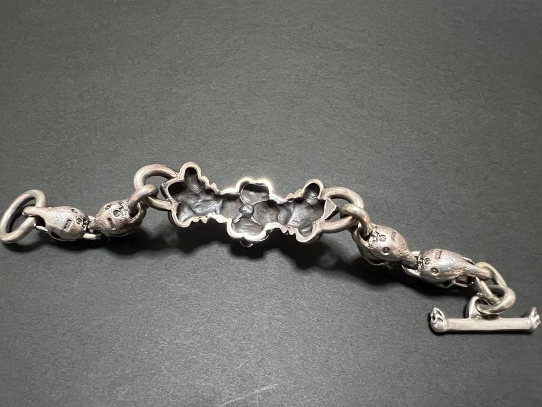 ガボールtype☆スカルブレスレット☆美品シルバー925