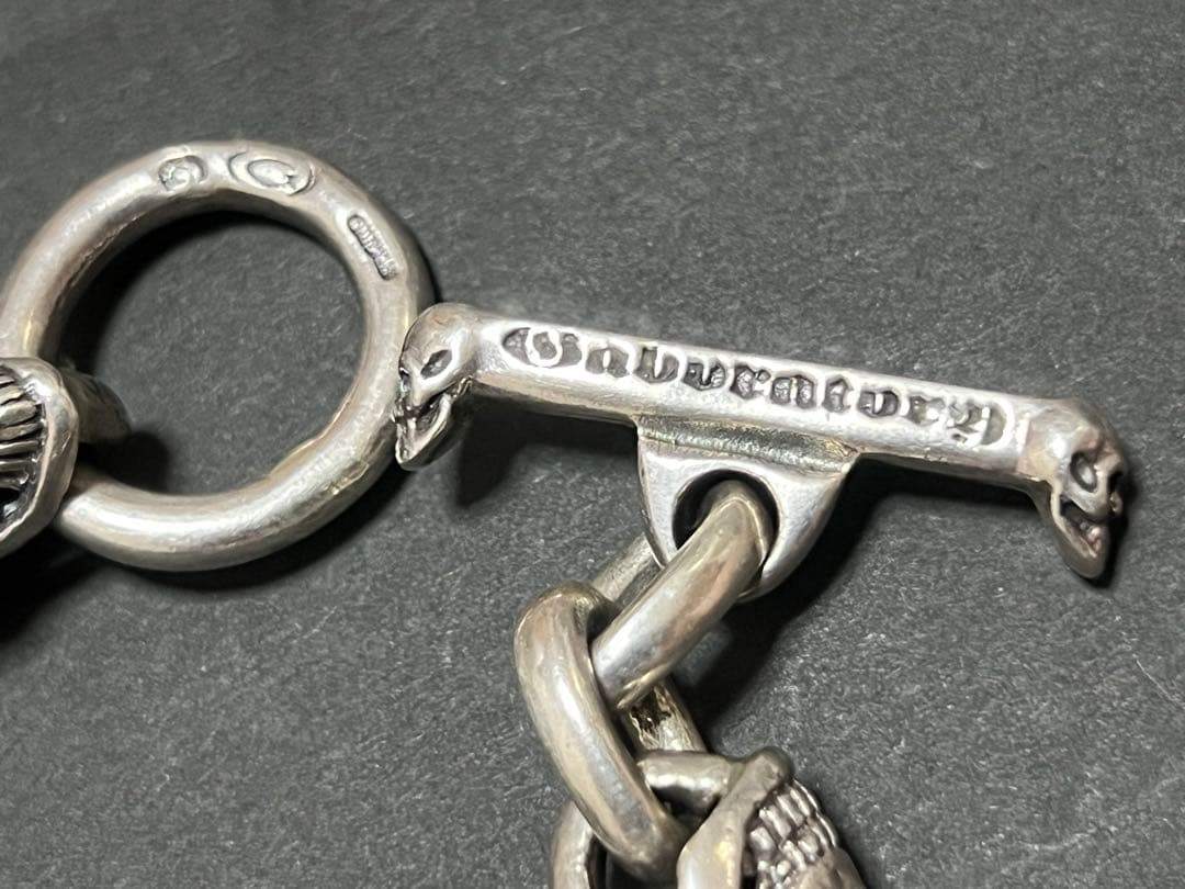 ガボールtype☆スカルブレスレット☆美品シルバー925