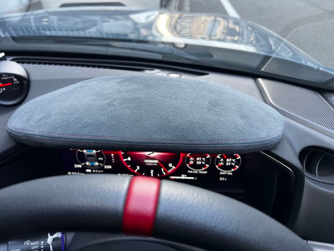 ROCKYMOON　rz34アルカンターラ加工メーターフード