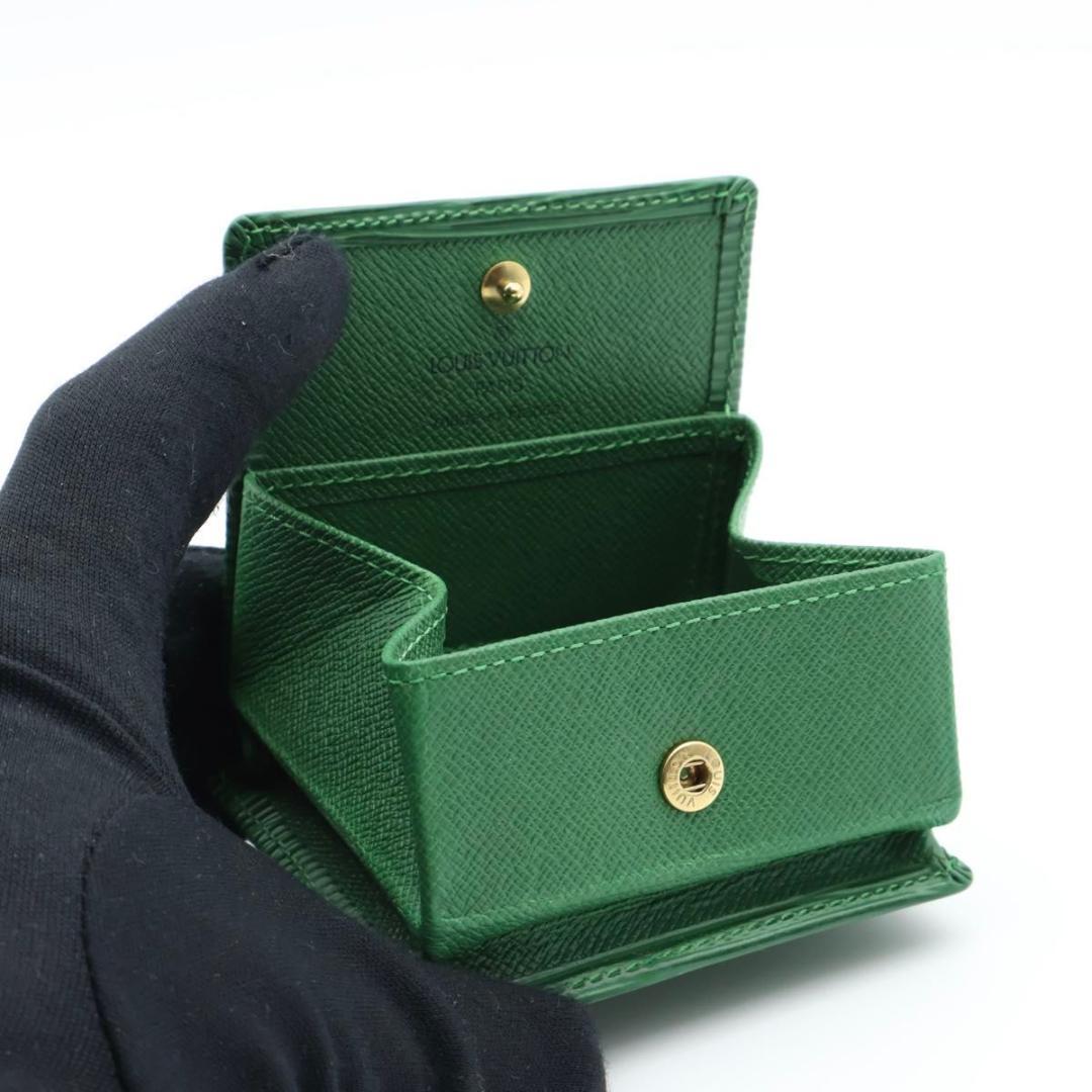 【極美品】ルイヴィトン　ポルトモネボワット　エピ　ケース　小銭入れ　緑