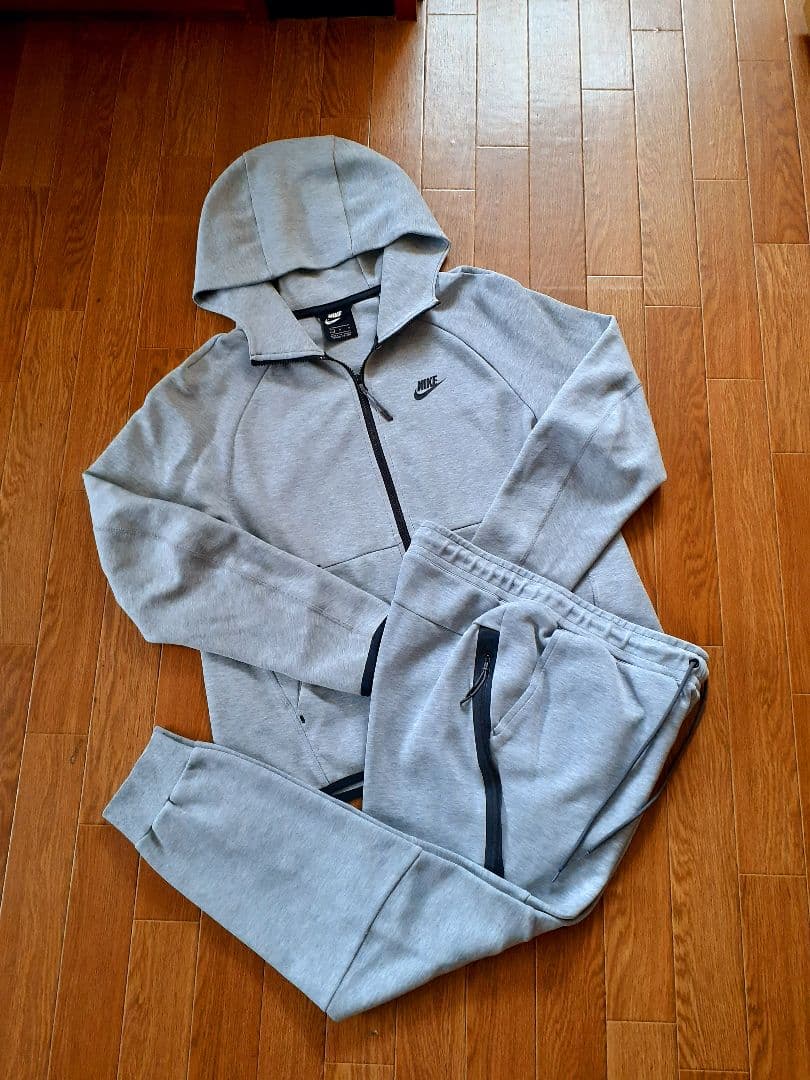 廃盤　NIKE　テックフリース　セットアップ　上下　グレー　L　国内正規品