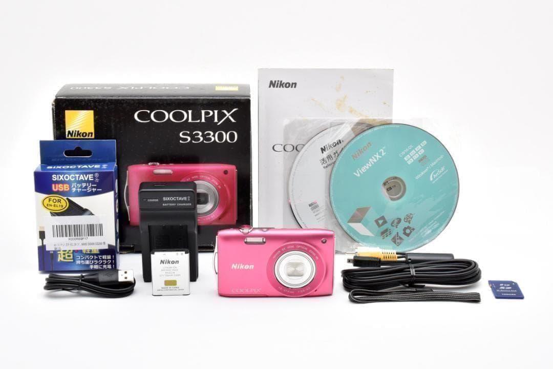 【お値下げ歓迎・極美品】　ニコン　Nikon COOLPIX S3300 ピンク