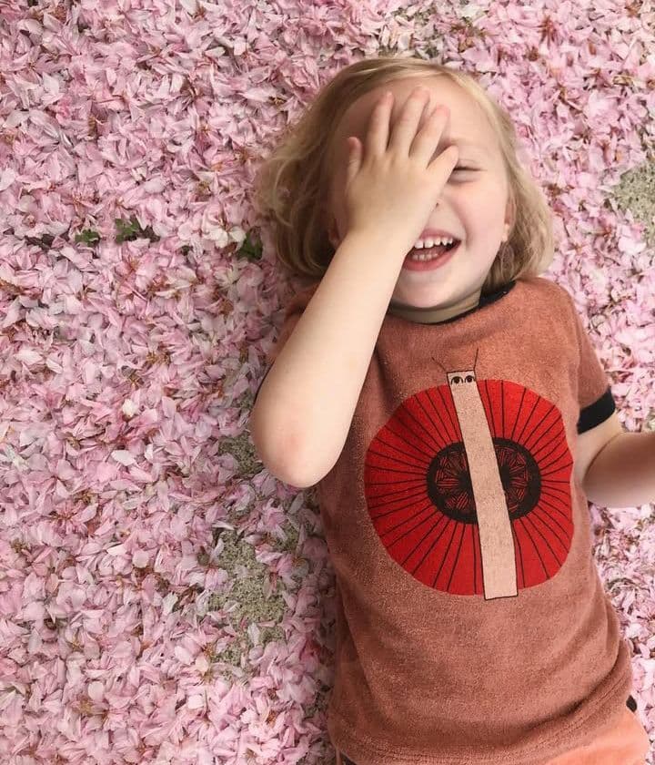 misha&puff■パイル地Tシャツ■ピンク