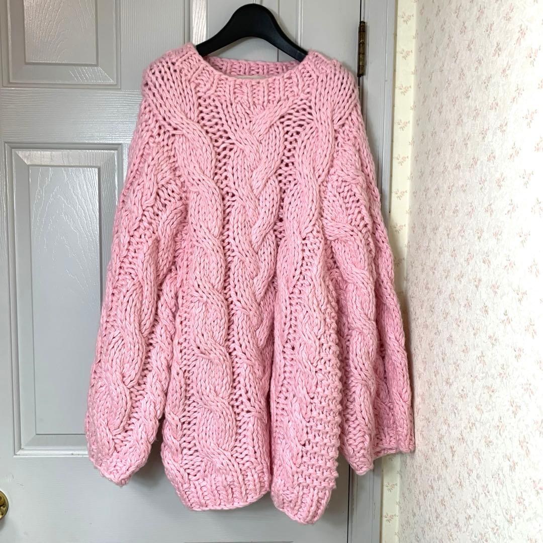 THE TOEザトゥー　marais handmade knitケーブル　ニット