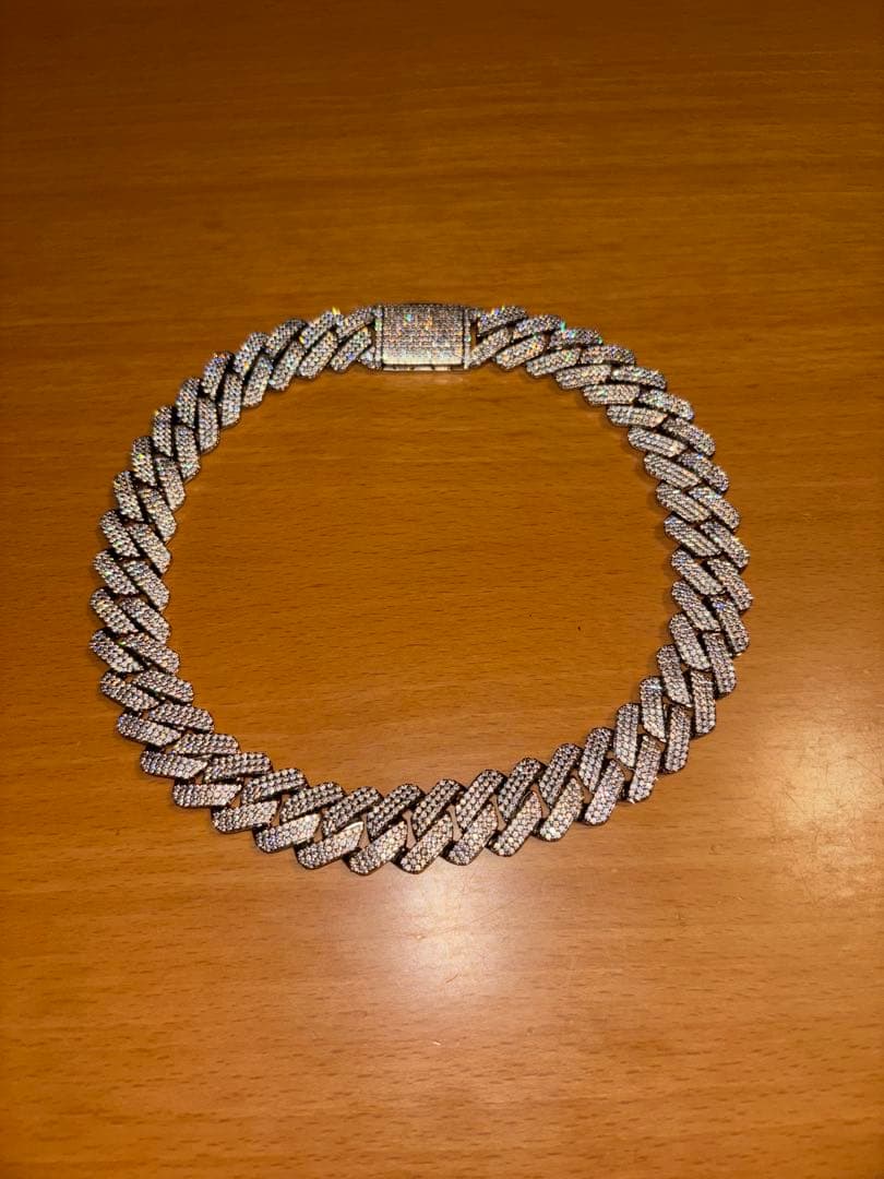 m.aGlitter シルバーチェーンネックレス　45cm