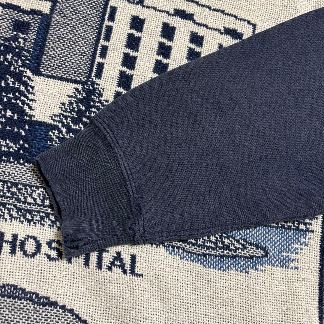 ボロ　80s champion リバースウィーブ　サンフェード　ナス紺　USA製