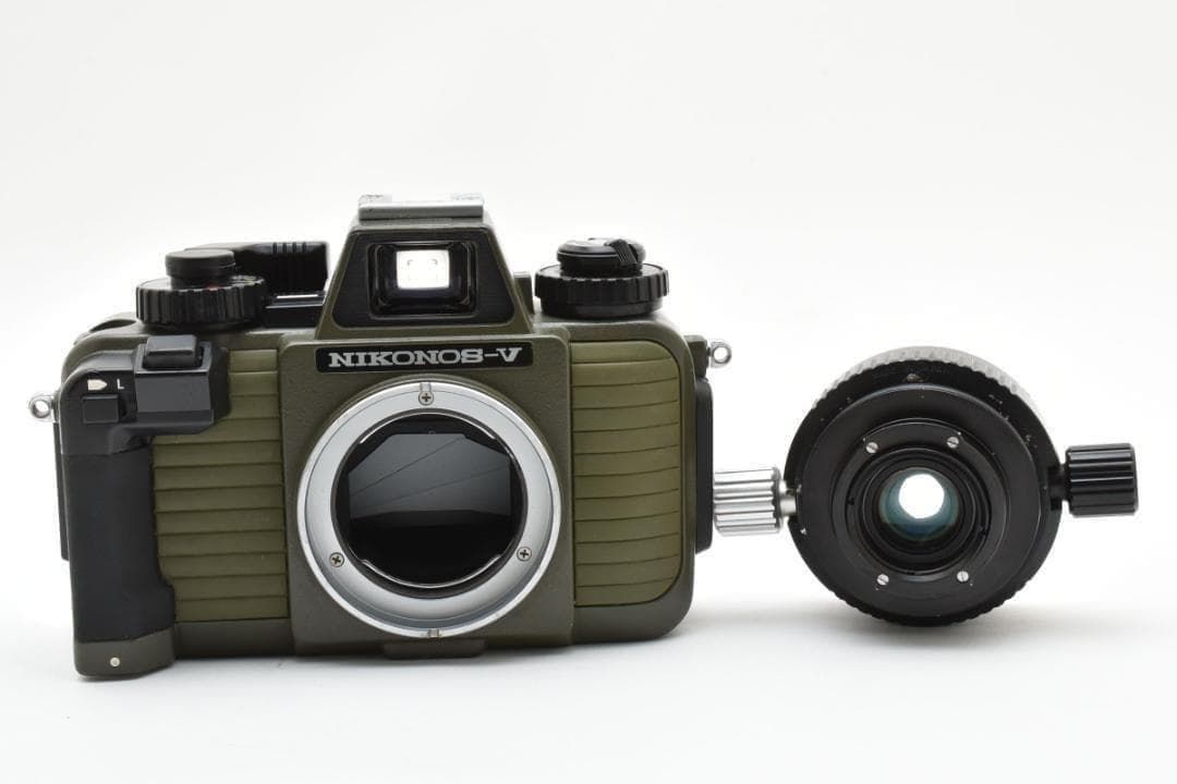 希少 Nikon NIKONOS-V モスグリーン 水中カメラ フィルムカメラ