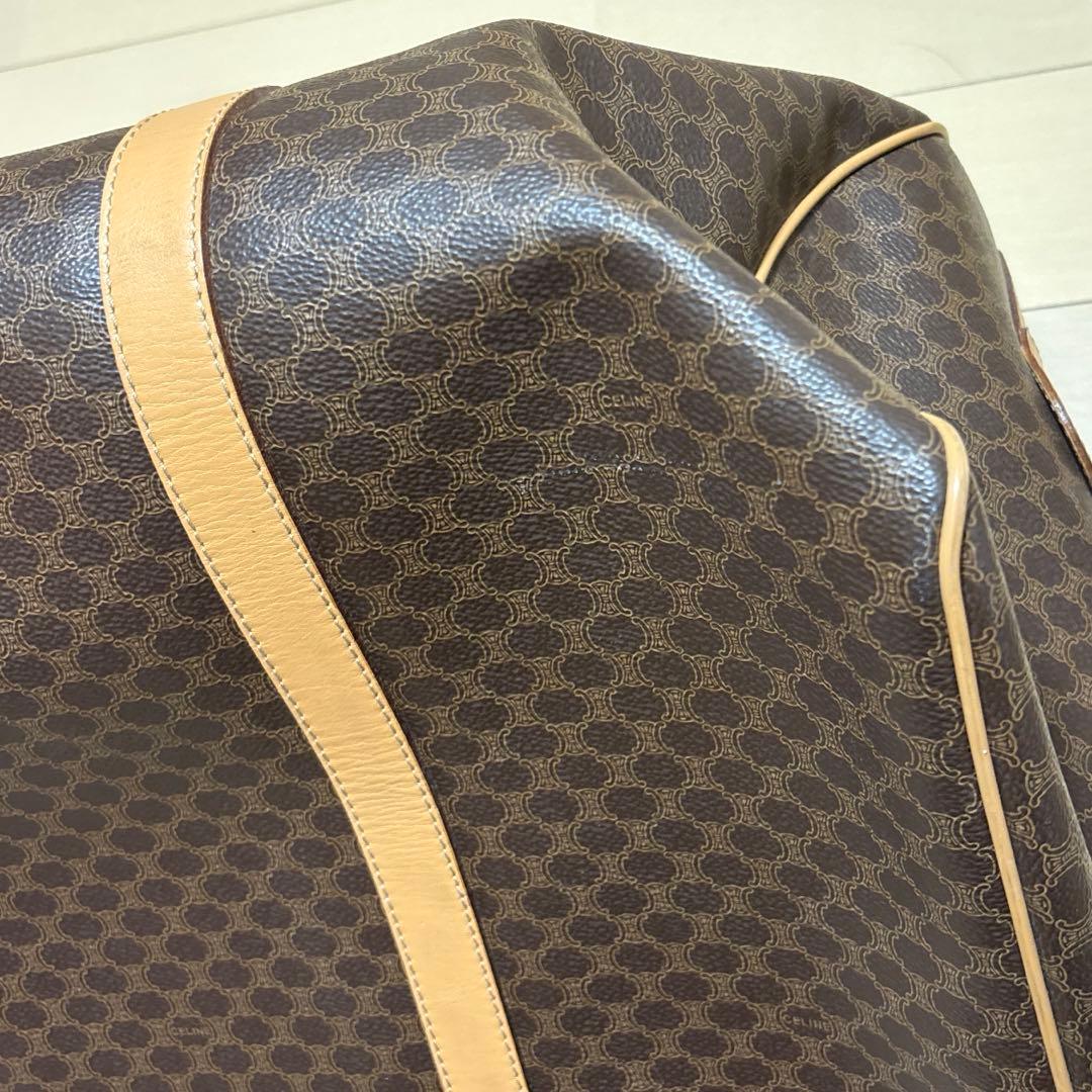 セリーヌ ボストンバッグ マカダム トリオンフ 南京錠・鍵付き旅行大容量