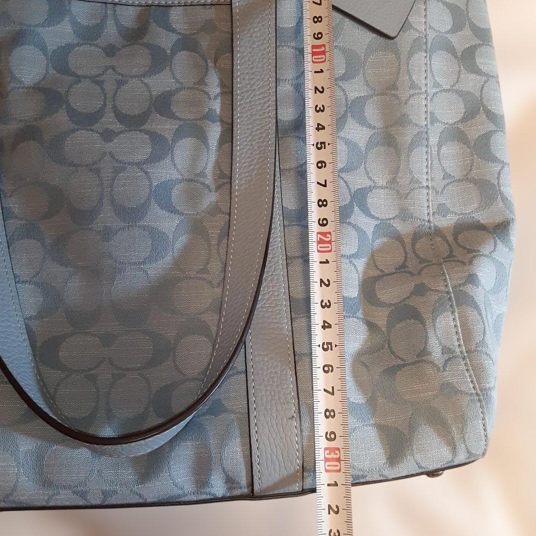 COACH メンズ　ハドソンダブルハンドルトートシグネチャーシャンブレー