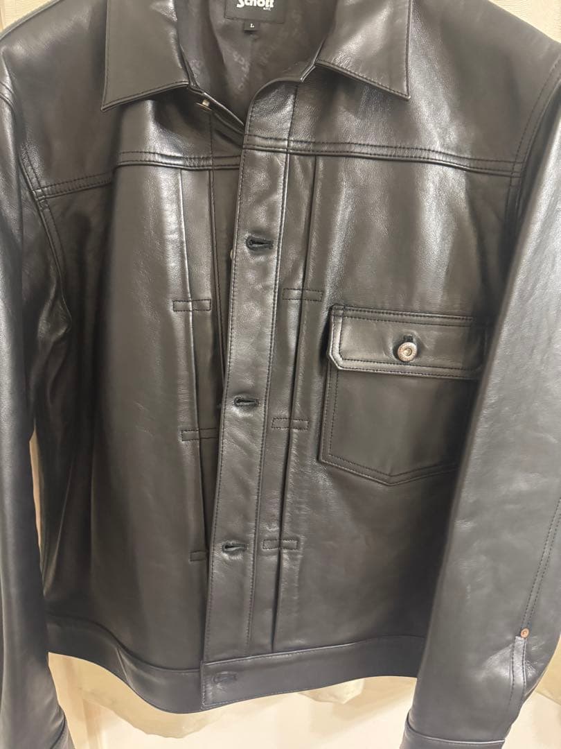 【美品】Schott LEATHER 1st TRACKER JACKET