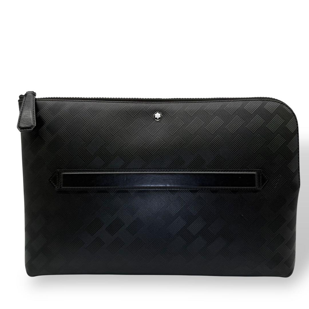【良品】MONTBLANC モンブラン ラップトップケース レザー PC収納 黒