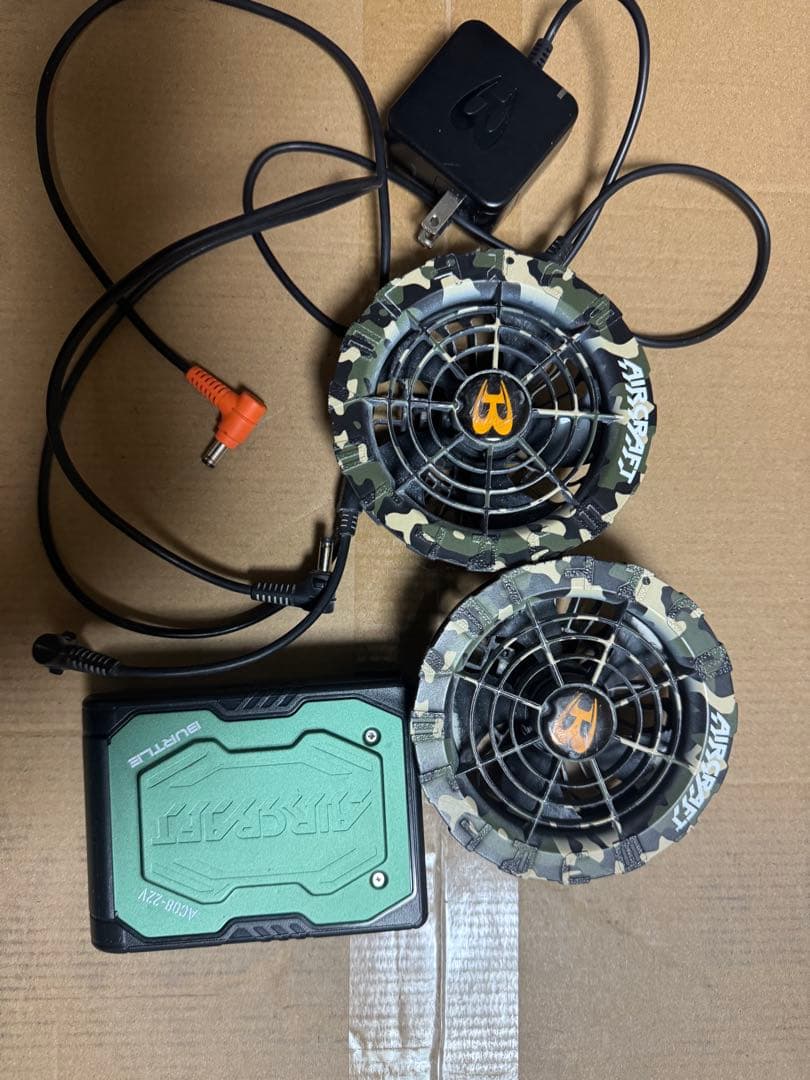 バートル 空調服　エアークラフト ファンユニット・バッテリー 22V 2024年