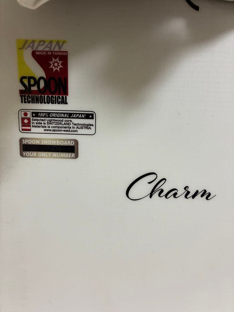 Spoon Charm スノーボード ビンディング リッシュコード付き130cm