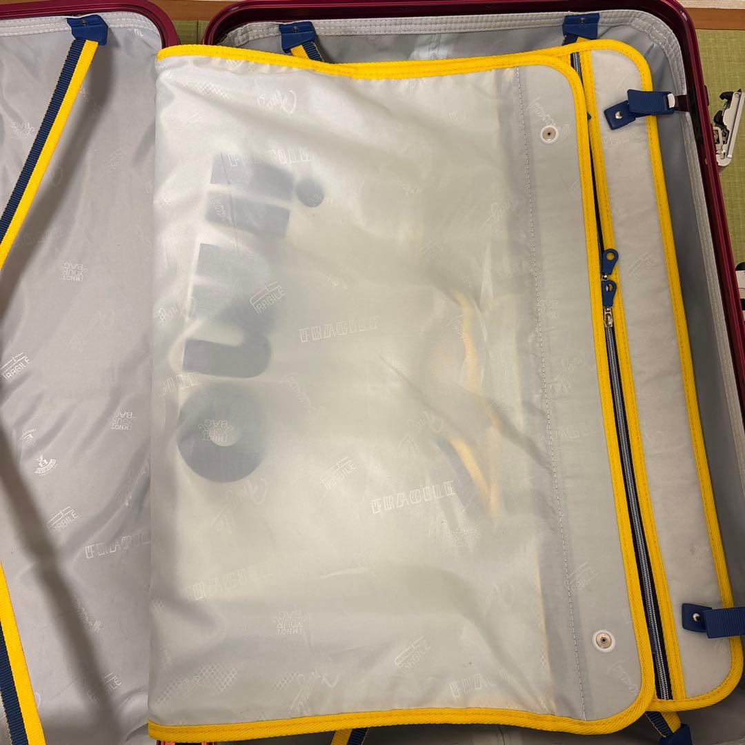 イノベーター スーツケース INV68T 90Liters ネイビーレッド