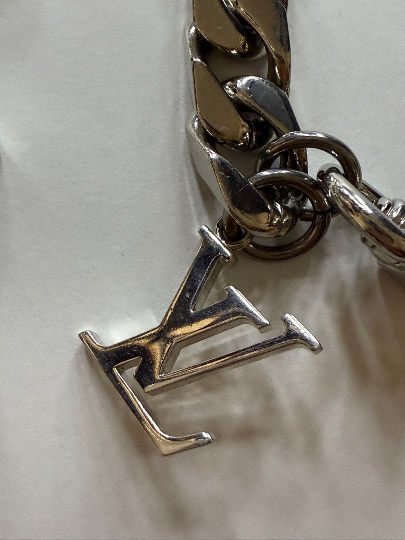 ルイヴィトン バッグチャーム モノグラム ジャイアント チェーン キーリング