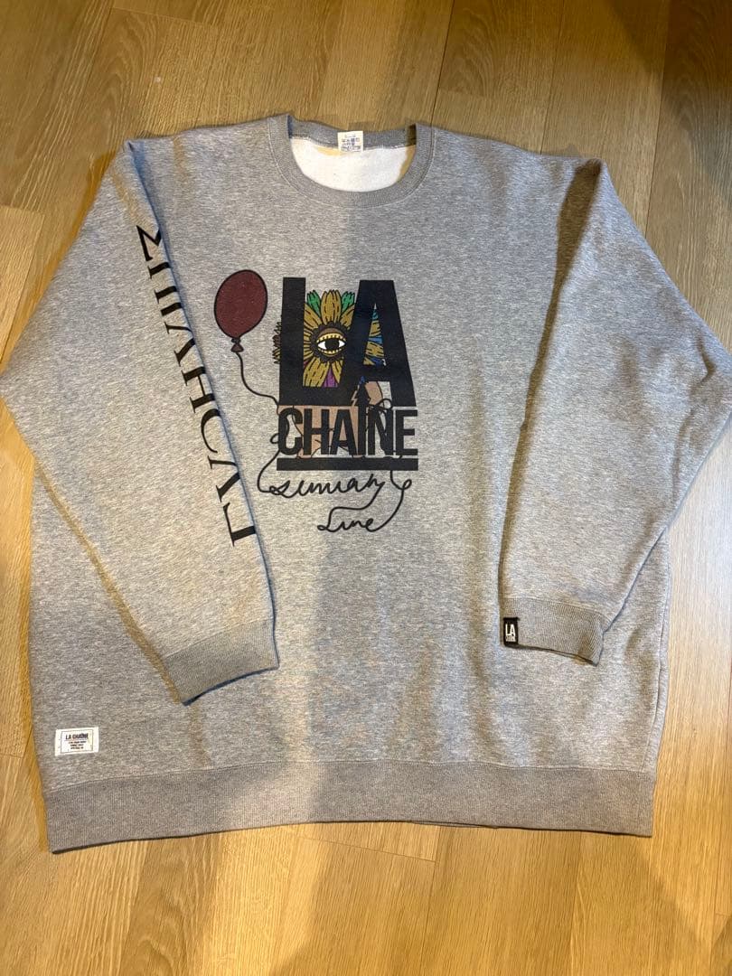 LA CHAINE グレー スウェット 2XL
