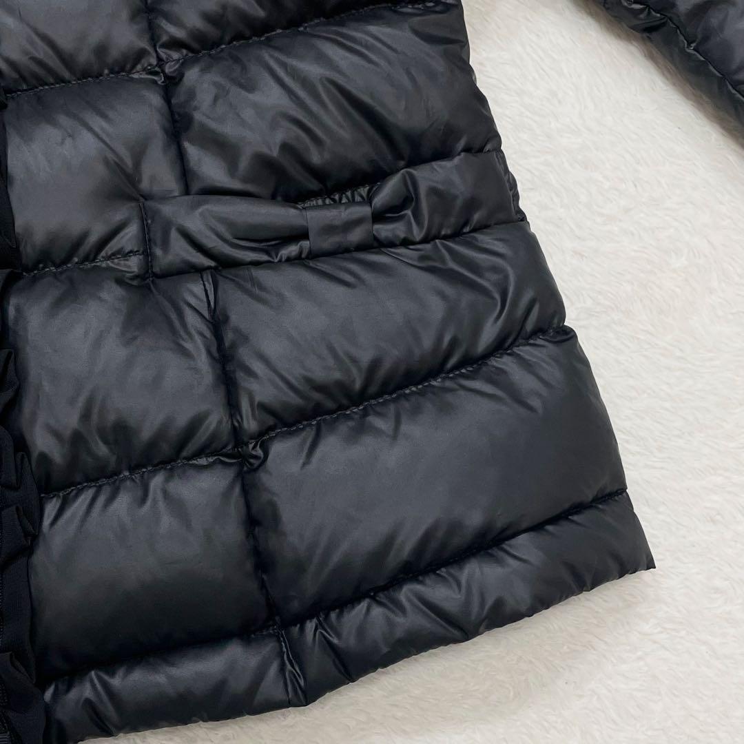 【美品】アンドラブ　ダウンジャケット　グログランリボン　ノーカラー（651）