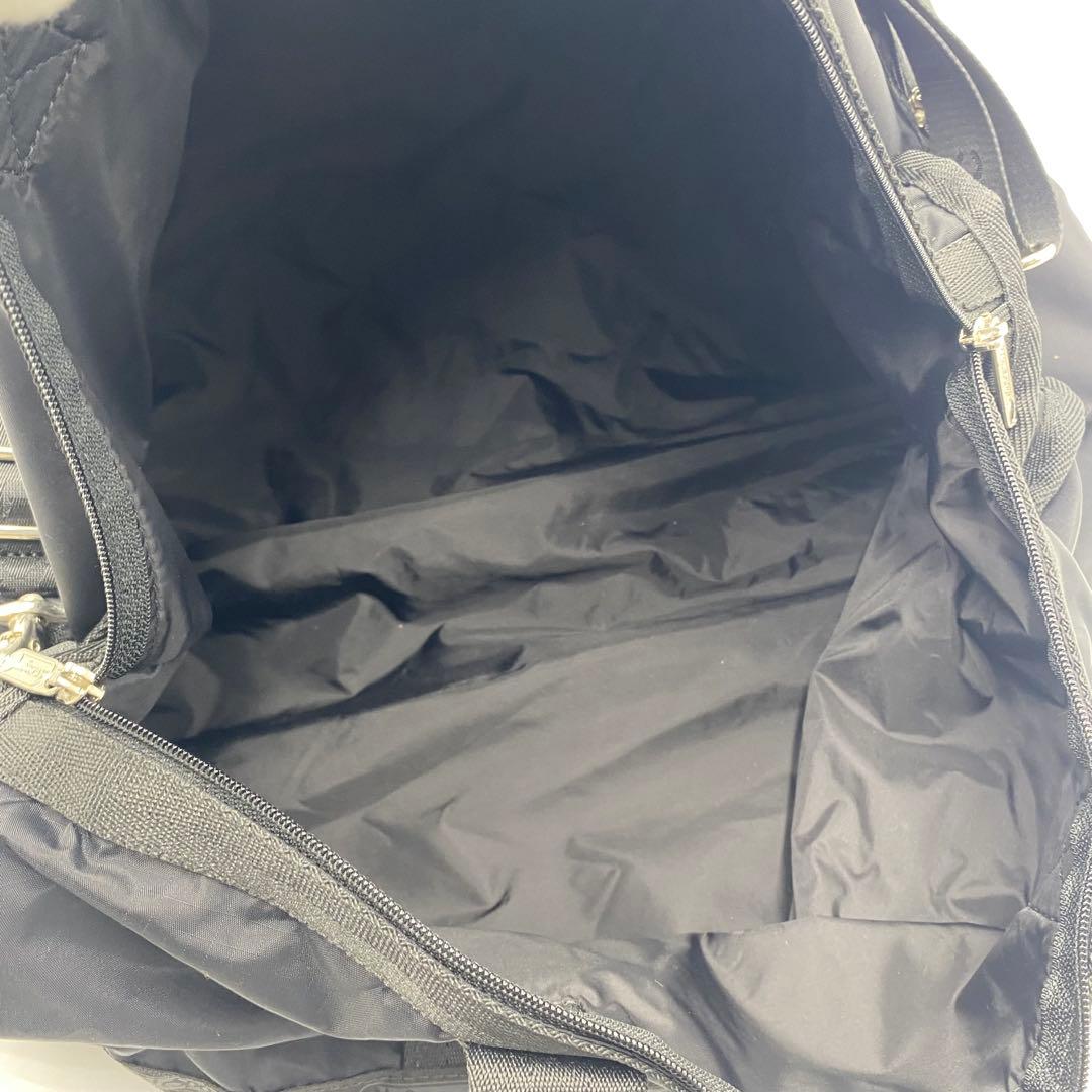 【超美品】レスポートサック　ボストンバッグ　ショルダー　シンプル　大容量　黒