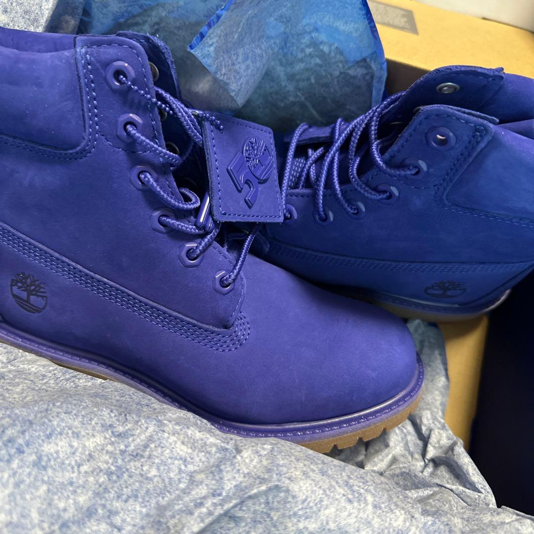 希少　50th 24cm ティンバーランド　プレミアム 6インチ ブルー