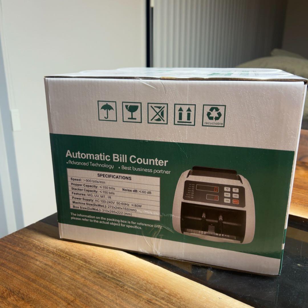 新紙幣対応 紙幣計数機 マネーカウンター 紙幣カウンター 偽札検出機能