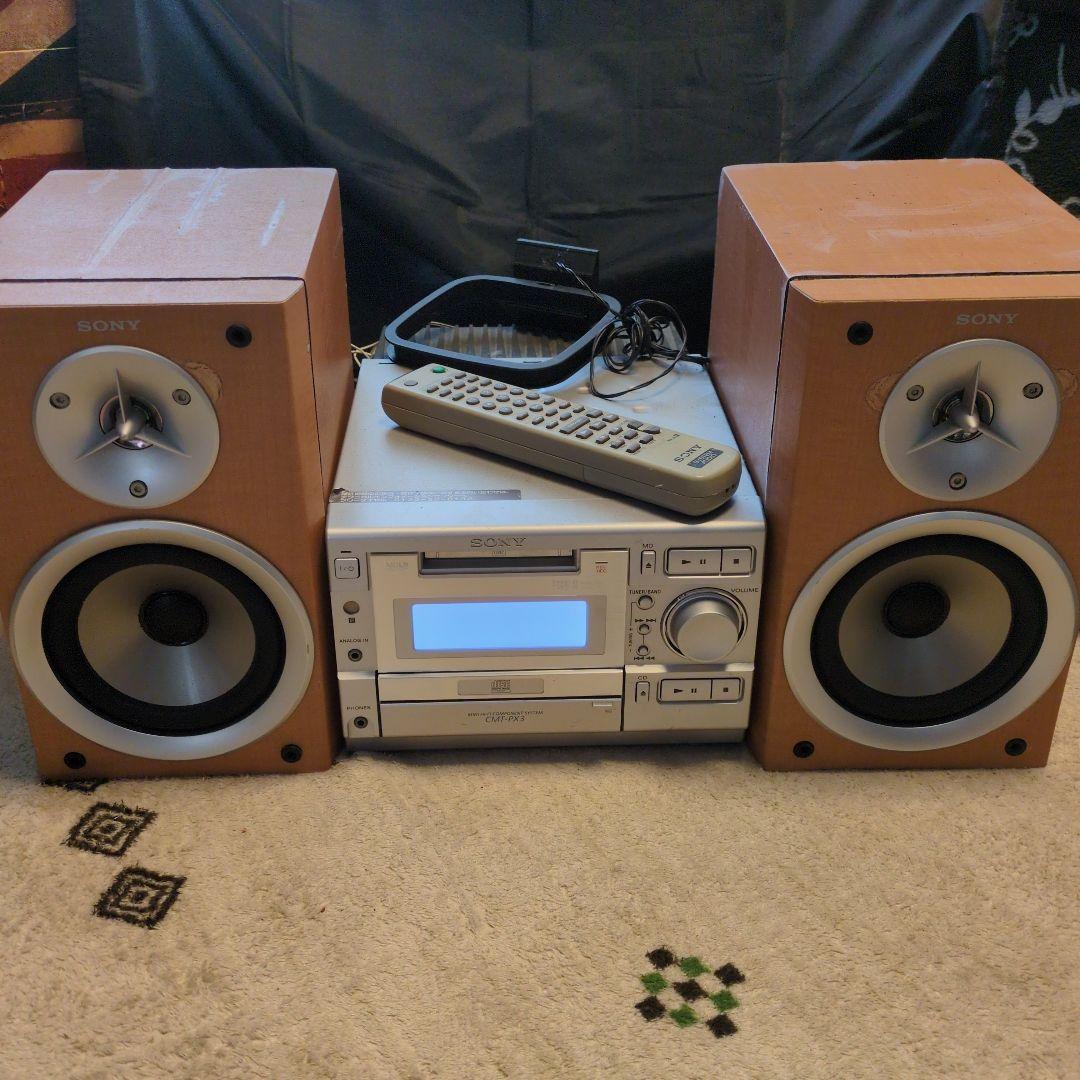 ソニー CMT-PX3 SONY ミニコンポ 通電確認済み ジャンク品扱い