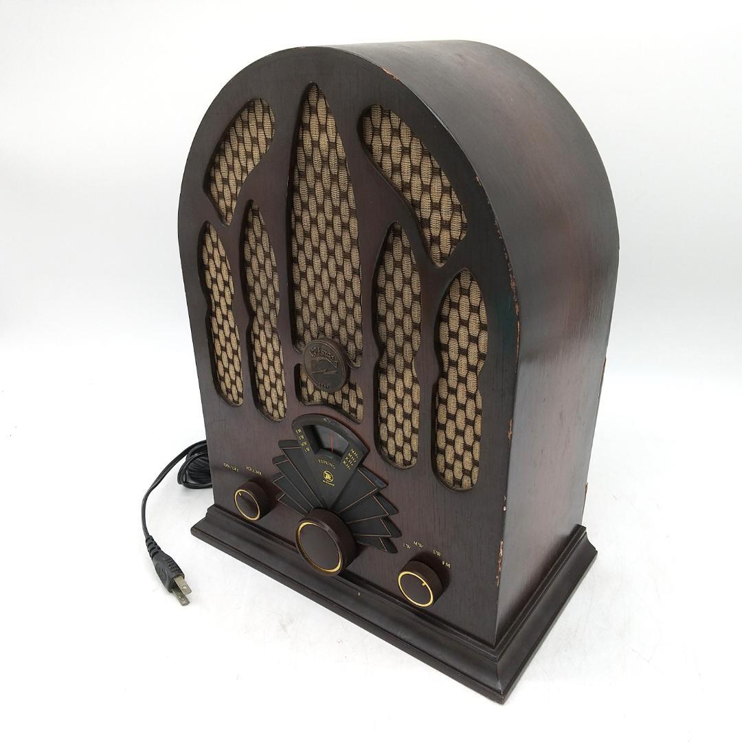 3045番 TANIN アンティーク調 ラジオ FM AM 受信確認済