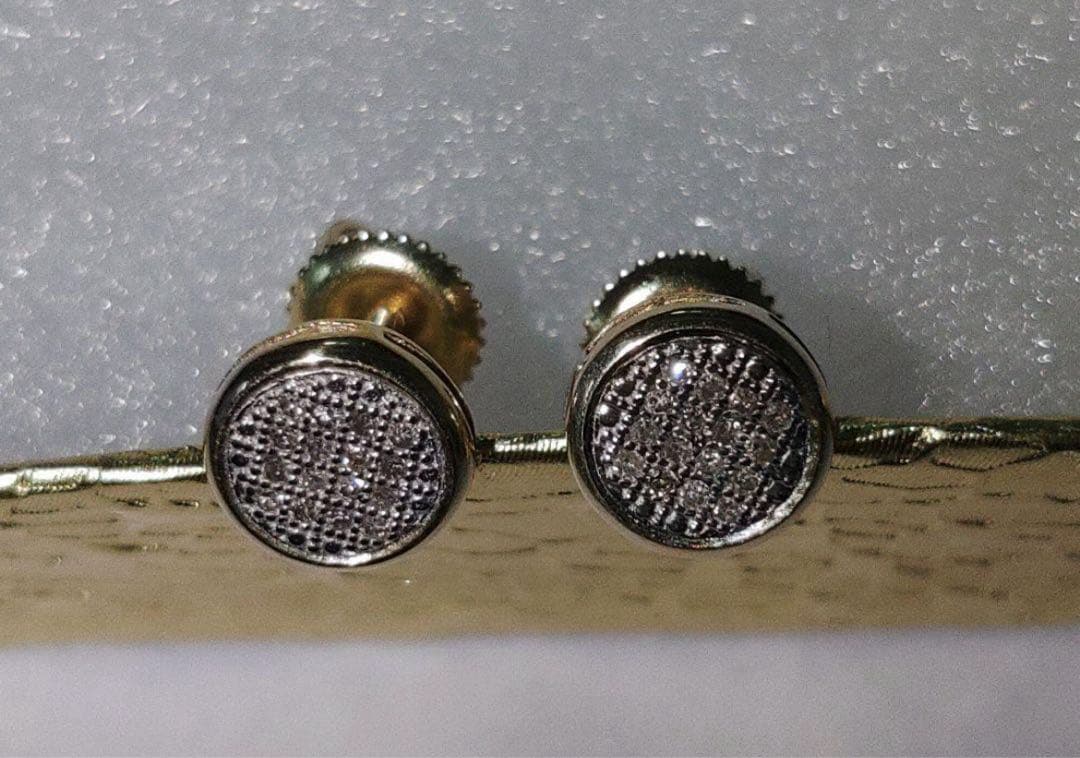 AVALANCHE　10K　イエローゴールド　ダイヤモンドピアス　YG