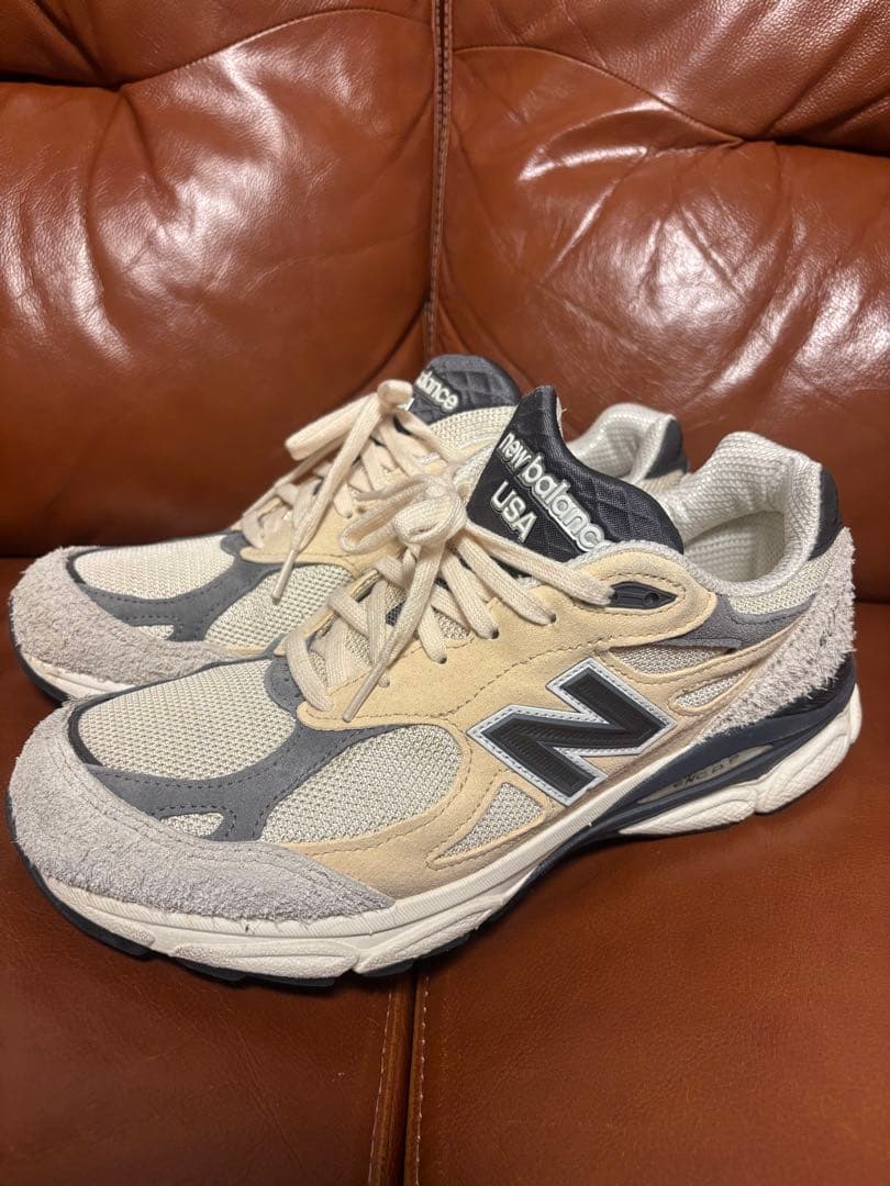 靴 990 v3 ad3 moon beam 27.5cm