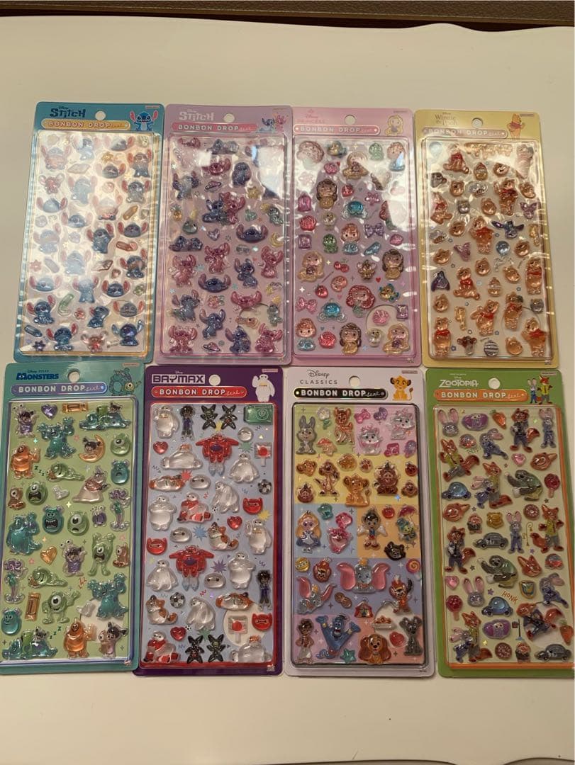 【正規品】ボンボンドロップシール　ディズニー　8種類