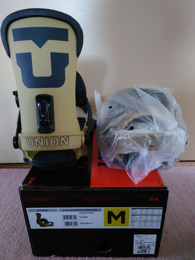 UNION FORCE ビンディング Mサイズ SAND メンズ 未使用