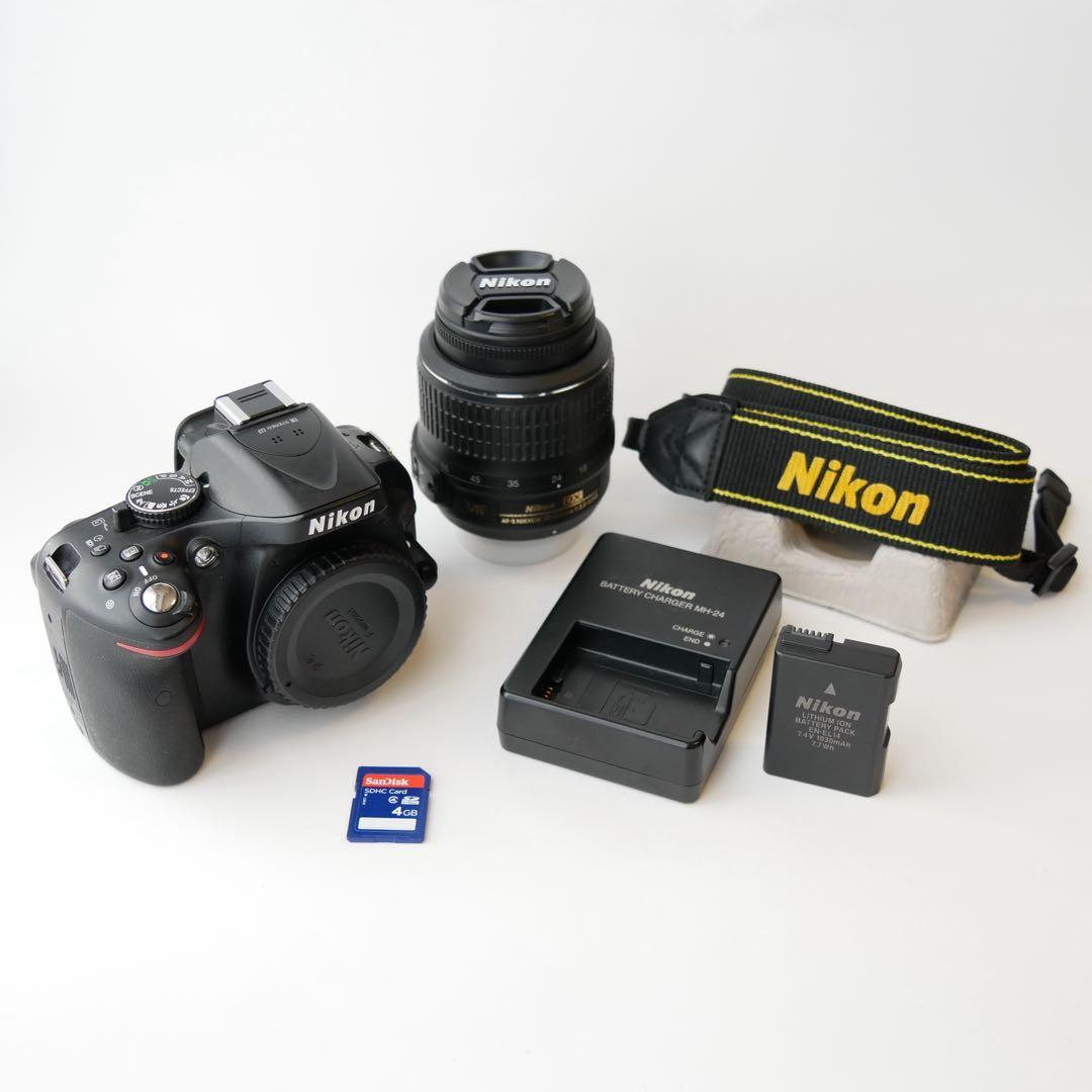 【動作確認済】 Nikon D5200 18-55VRレンズキット デジタル一眼