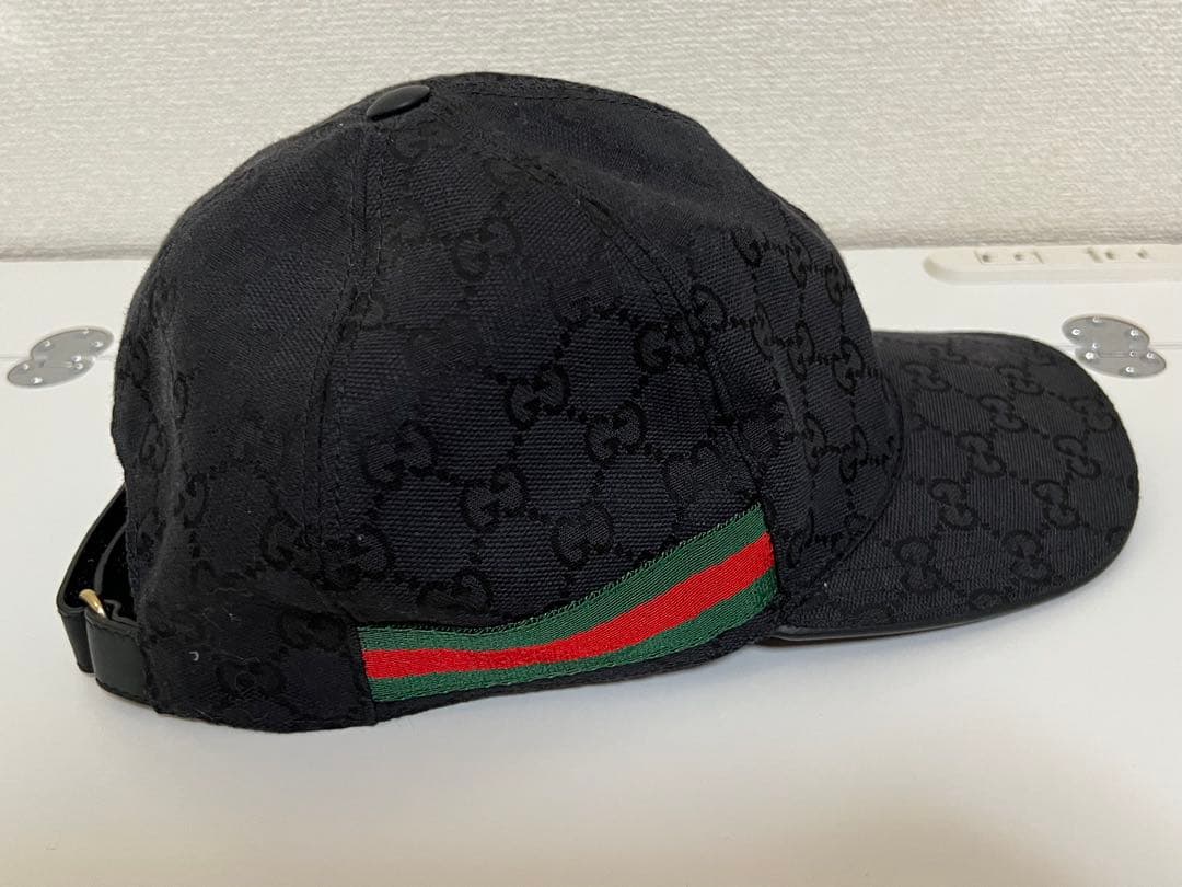 GUCCI グッチ キャップ GG柄 ブラック 正規品 男女兼用