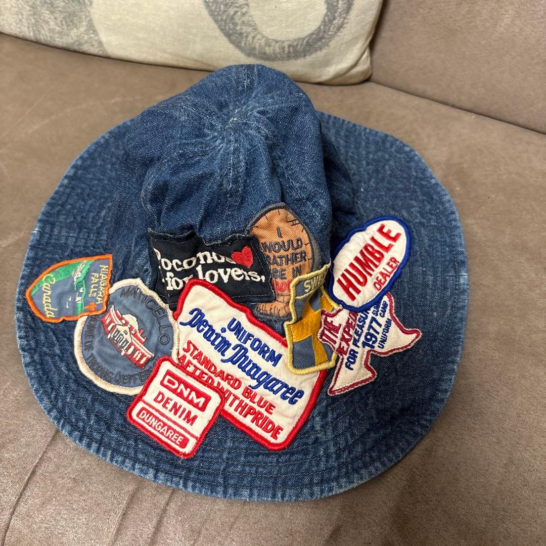 レア　デニムパッチハット 日本製　未使用　美品