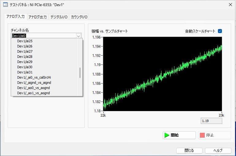 [NCNR]データ収録ボードNI PCIe-6353