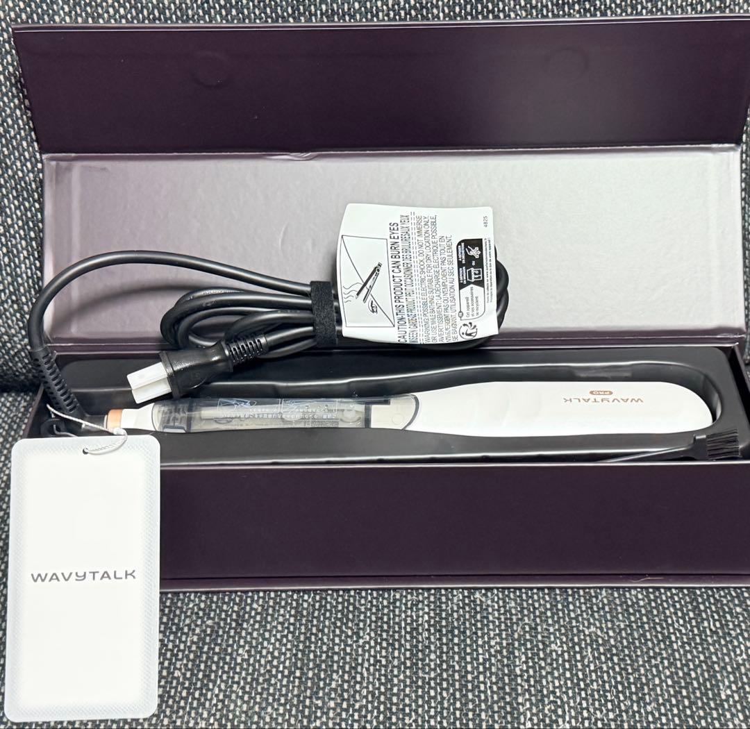 wavy talk スチームストレートブラシ ホワイト