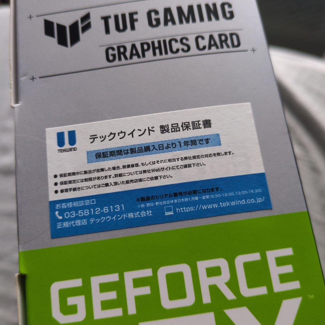 ASUS TUF-RTX3070TI-O8G-GAMING 【動作確認済み】