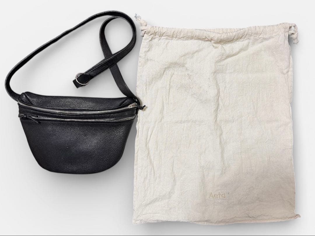 限定値引き中　Aeta アエタ ディア レザー ウエスト ポーチ　サイズM