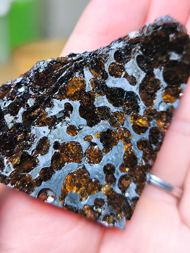 セリコ隕石 93g 外皮付き パラサイト 石鉄隕石