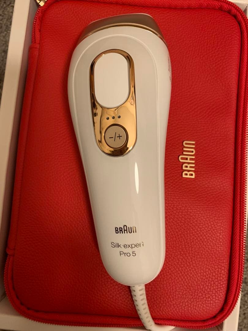 ブラウン 脱毛器 シルクエキスパート Pro5387（箱、ポーチ、説明書有ります