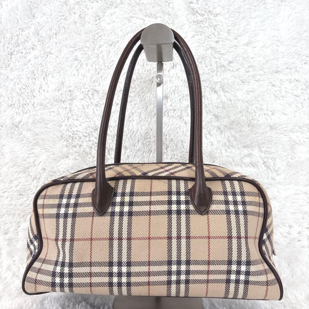 BURBERRY BLUE LABEL　ミニボストン　ノバチェック　三陽商会