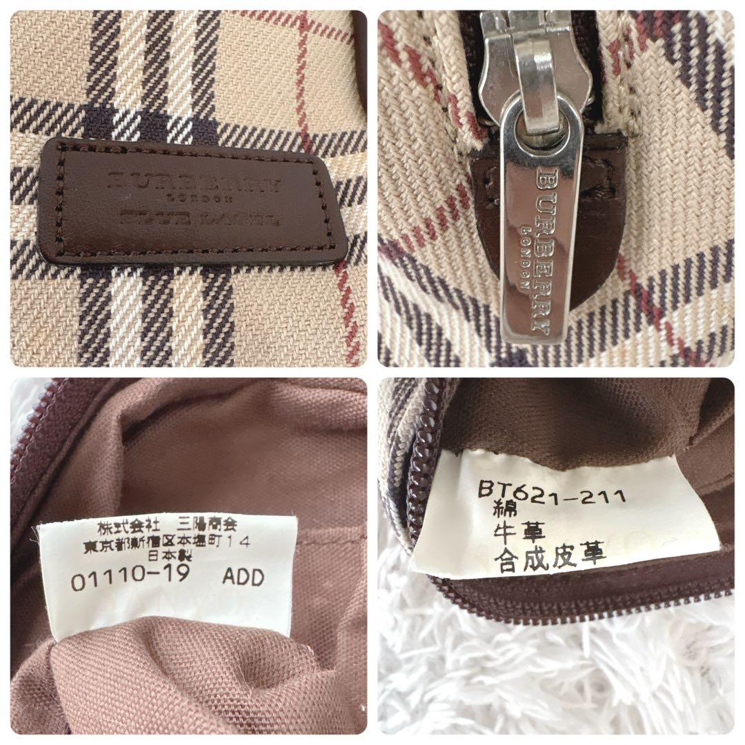 BURBERRY BLUE LABEL　ミニボストン　ノバチェック　三陽商会
