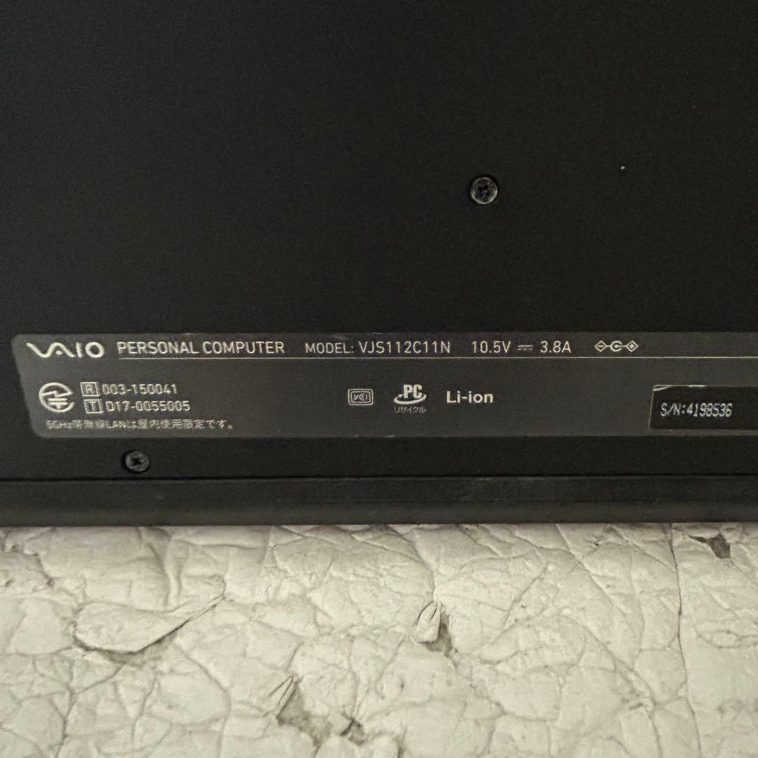 Windowsノート本体 VAIO S11 VJS112C11N 4GB SSD i3-7100U