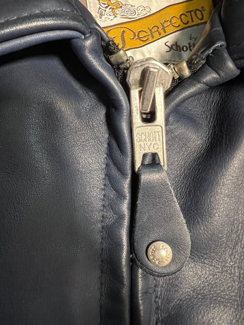 Schott Perfecto シングルライダース 40 ダークネイビー