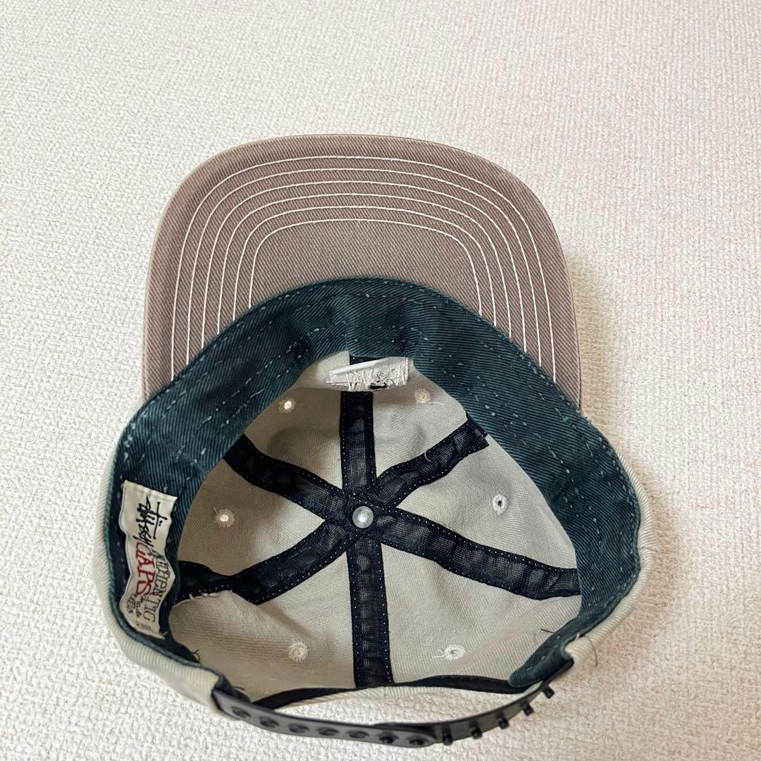 90s stussy 6パネル キャップ USA製