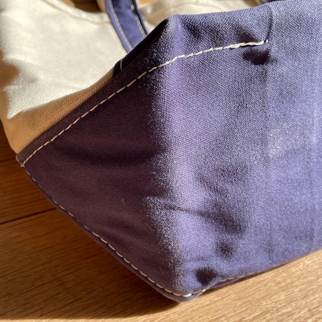 L.L.Bean トート オープン・トップ M ブルー 美品 ビンテージ