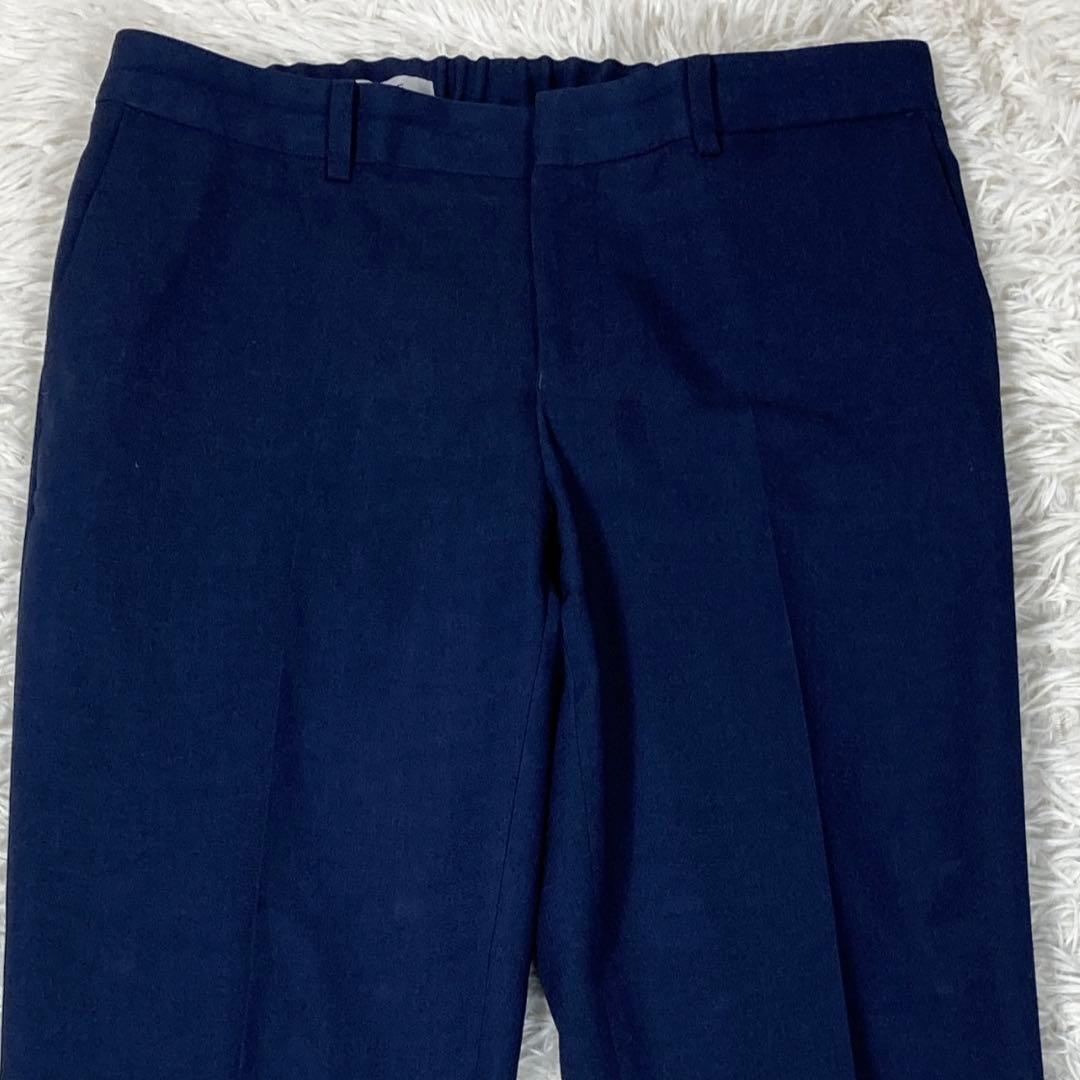 レミュー　アオキ　ネイビー　銀ボタン　ストレッチ素材　ウォッシャブル　サイズXL